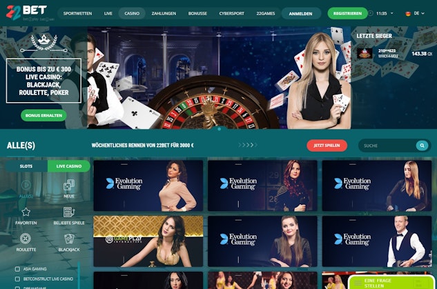 22bet Live Casino