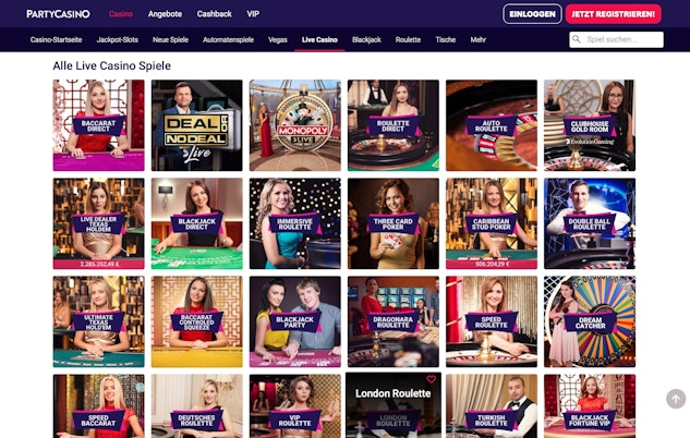 Party Casino Live Casino