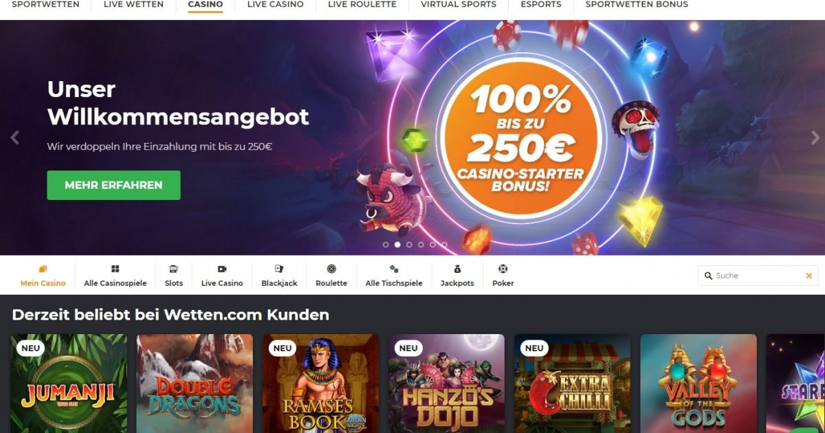 Wetten.com casino bonus ohne einzahlung