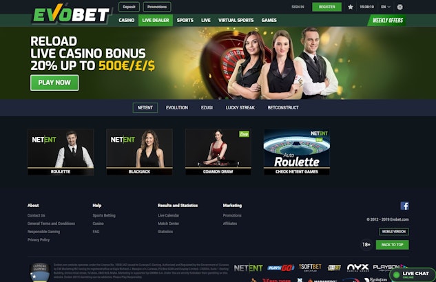 Evobet Live Casino