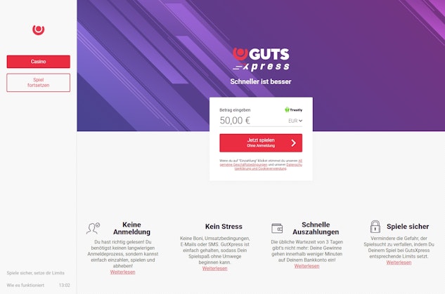 GutsXpress Start