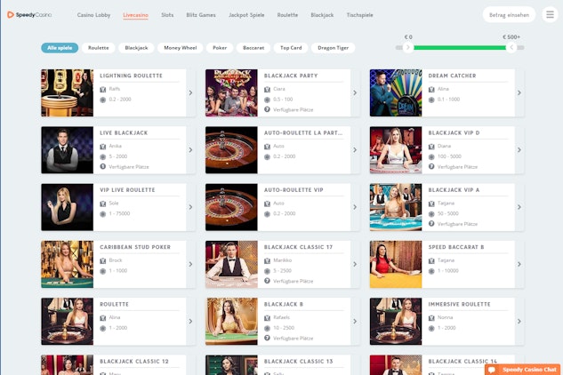 Speedycasino Livecasino